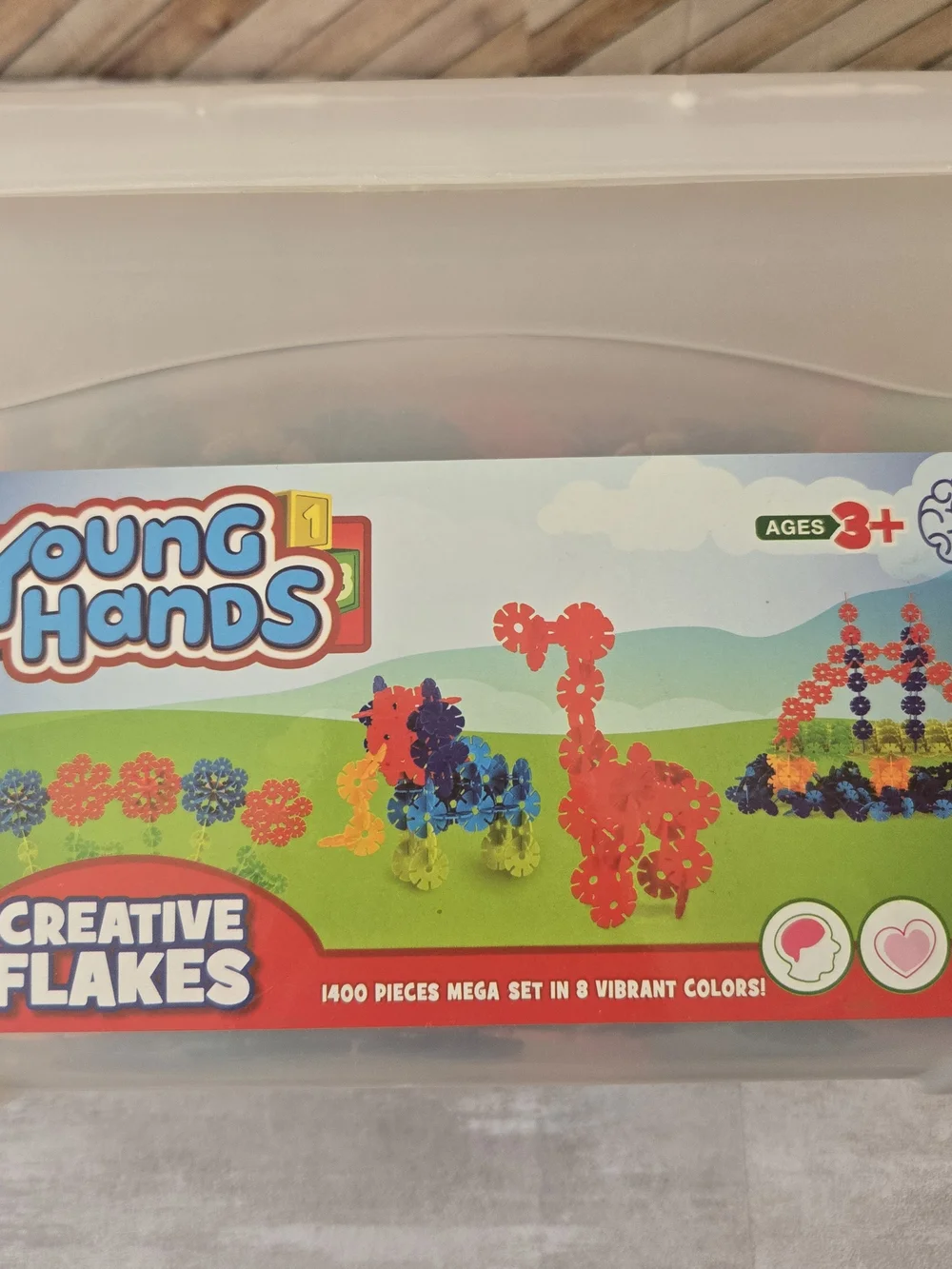 ​Young Hands Creative Flakes 1400 Pcs Mega Set Building Toy STEM Blocks Ages 3+